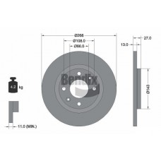 BDS1014 BENDIX Braking Гальмівний диск
