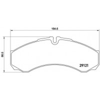 P A6 017 BREMBO Комплект гальмівних колодок дисковий гальм