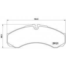 P A6 017 BREMBO Комплект гальмівних колодок дисковий гальм