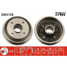 DB4128 TRW Гальмівний барабан