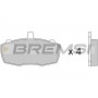 BP2252 BREMSI Комплект гальмівних колодок дисковий гальм