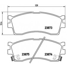 P 30 016 BREMBO Комплект гальмівних колодок дисковий гальм