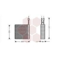 2100V031 VAN WEZEL Випарник кондиціонера
