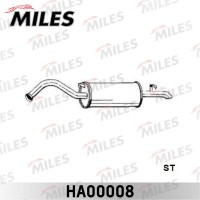 HA00008 MILES Глушник вихлопних газів кінцевий