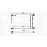 350213152600 MAGNETI MARELLI Радіатор охолодження двигуна