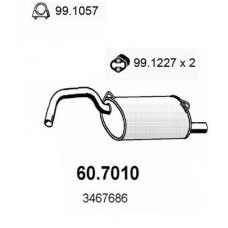 60.7010 ASSO Глушник вихлопних газів кінцевий