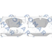 FO 934781 FOMAR Friction КомплеК т гальмівних колодок, дискове гальмо