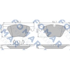 FO 934781 FOMAR Friction КомплеК т гальмівних колодок, дискове гальмо
