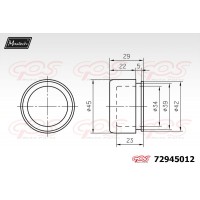 72945012 MAXTECH Поршень корпус скоби гальма