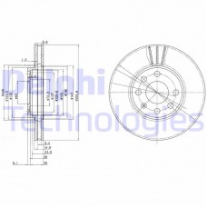 BG3404C DELPHI Гальмівний диск