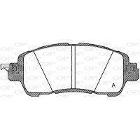 BPA1656.04 OPEN PARTS Комплект гальмівних колодок дисковий гальм