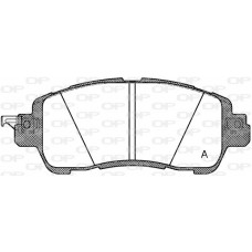 BPA1656.04 OPEN PARTS Комплект гальмівних колодок дисковий гальм