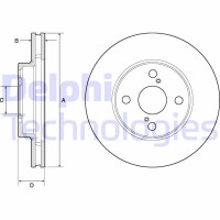 BG3734 DELPHI Гальмівний диск