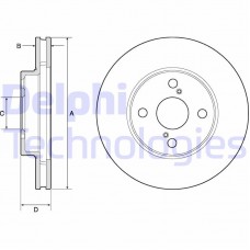 BG3734C DELPHI Гальмівний диск