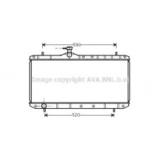 SZ2062 AVA QUALITY COOLING Радіатор охолодження двигуна