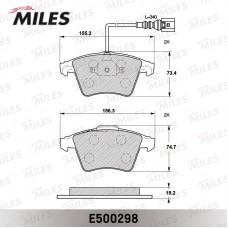 E500298 MILES КомплеК т гальмівних колодок, дискове гальмо