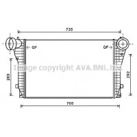 VN4319 AVA QUALITY COOLING Интеркулер