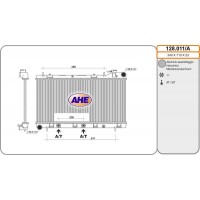 128.011/A AHE Радіатор охолодження двигуна