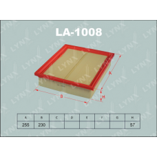 LA-1008 LYNXauto Повітряний фільтр