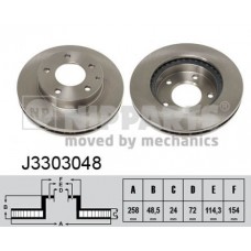 J3303048 NIPPARTS Гальмівний диск