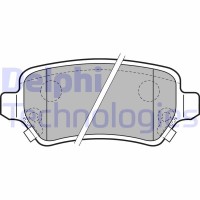 LP2188 DELPHI КомплеК т гальмівних колодок, дискове гальмо