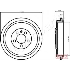 TA-0906C JAPANPARTS Гальмівний барабан