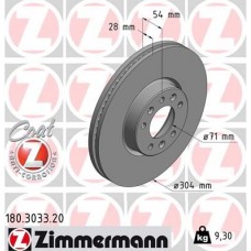 180.3033.20 ZIMMERMANN Гальмівний диск