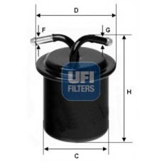 31.541.00 UFI Паливний фільтр