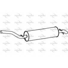 P36036 FENNO Глушник вихлопних газів кінцевий