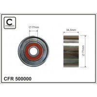 500000 CAFFARO Паразитный / ведущий ролик, Поліклиновий ремінь