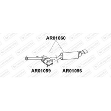 AR01060 VENEPORTE Глушник вихлопних газів кінцевий