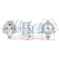 87787 NISSENS Вентилятор салону