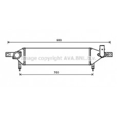 DN4409 AVA QUALITY COOLING Интеркулер