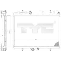 705-0065 TYC Радіатор охолодження двигуна