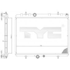 705-0065 TYC Радіатор охолодження двигуна