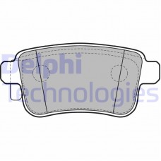 LP2126 DELPHI Комплект гальмівних колодок дисковий гальм