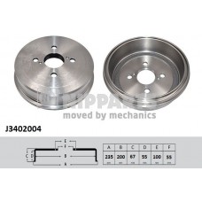 J3402004 NIPPARTS Гальмівний барабан