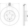 8DD 355 132-561 HELLA PAGID Гальмівний диск