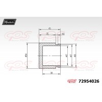 72954026 MAXTECH Поршень корпус скоби гальма