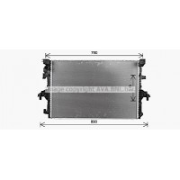 VN2436 AVA QUALITY COOLING Радіатор охолодження двигуна