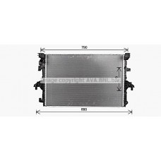 VN2436 AVA QUALITY COOLING Радіатор охолодження двигуна