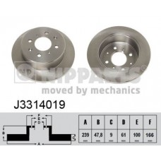 J3314019 NIPPARTS Гальмівний диск