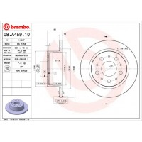 08.A459.10 BREMBO Гальмівний диск