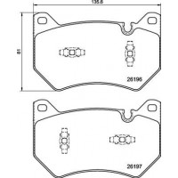 P 85 181 BREMBO Комплект гальмівних колодок дисковий гальм