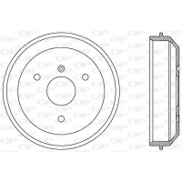 BAD9055.10 OPEN PARTS Гальмівний барабан