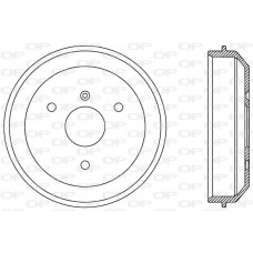 BAD9055.10 OPEN PARTS Гальмівний барабан