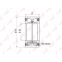 WB1425 LYNXAUTO Комплект підшипника ступиці колеса