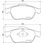 8DB 355 009-101 HELLA Комплект гальмівних колодок дисковий гальм