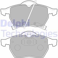 LP1731 DELPHI Комплект гальмівних колодок дисковий гальм