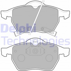 LP1731 DELPHI Комплект гальмівних колодок дисковий гальм